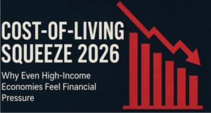 Cost-of-Living Squeeze 2026 affecting high-income economies with rising financial pressure