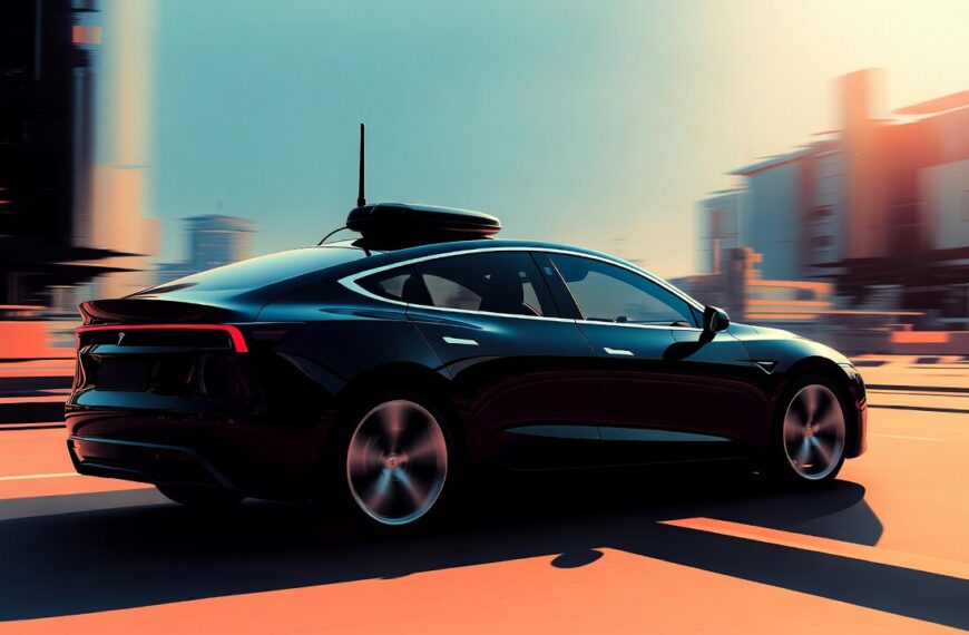 Modern black electric car with advanced GPS tracking antenna on roof, showcasing 2026 vehicle security and real-time fleet tracking technology
