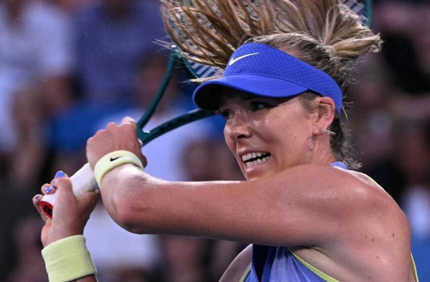 Katie Boulter celebrates victory after defeating Beatriz Haddad Maia in the opening round of the Merida Open 2026 on hard court