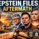 Epstein Files aftermath showing global political and business figures amid investigation documents and power networks