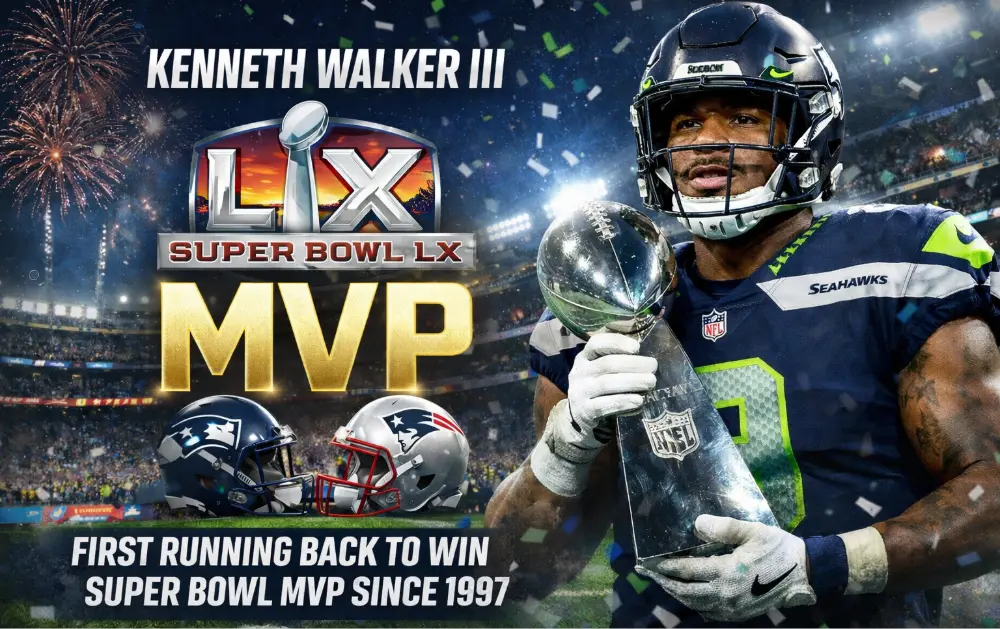 Kenneth Walker III named Super Bowl LX MVP after leading Seahawks to victory over the Patriots