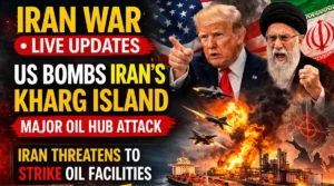 US bombs Iran Kharg Island oil hub during Iran war live updates as Iran threatens to strike oil facilities