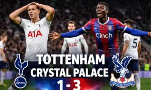 Tottenham vs Crystal Palace match result as Spurs lose 1-3 with Ismaila Sarr leading Palace victory at Tottenham Hotspur Stadium