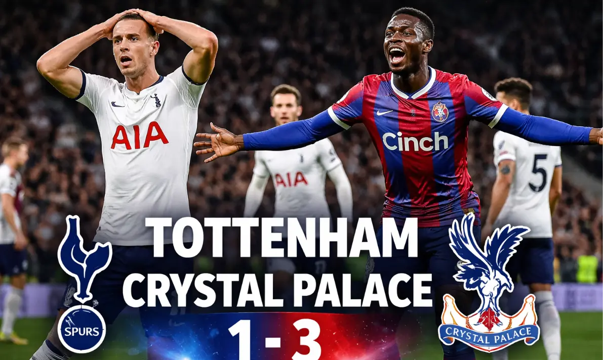 Tottenham vs Crystal Palace match result as Spurs lose 1-3 with Ismaila Sarr leading Palace victory at Tottenham Hotspur Stadium