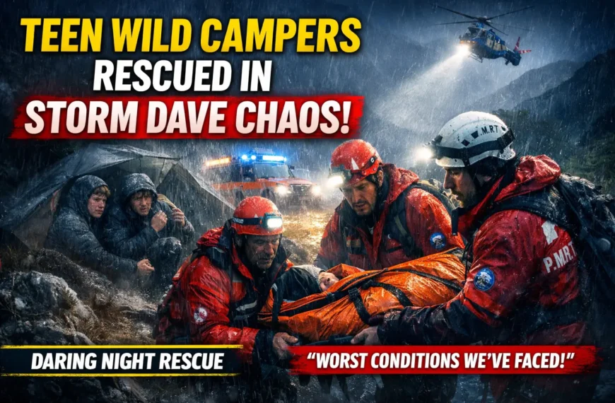 Teen wild campers rescued by Patterdale Mountain Rescue Team during Storm Dave in a dramatic nighttime mountain rescue operation